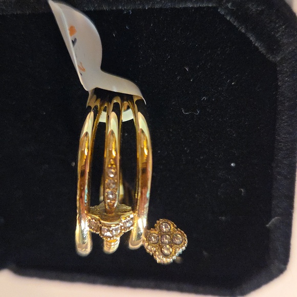 Elegant Gold  Plated and Screw Women's Ring 7 - Picture 2 of 2